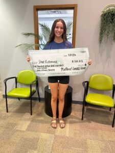 Shae Richmond, $500 1st year scholarship winner